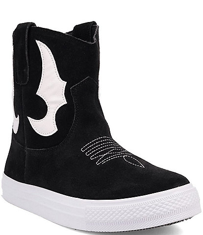 Dingo Ollie Suede Western Stitch and Appliqued Sneaker Booties