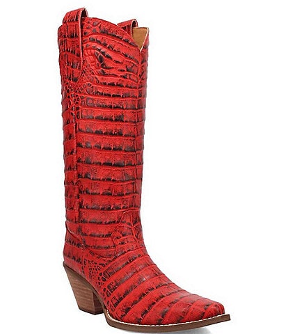 Dingo Ozzie Croco Embossed Western Boots