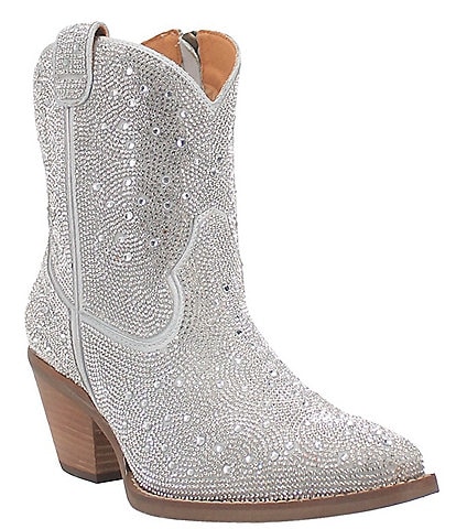Matisse Harlow Boot in Clear Rhinestones (Size: 7)