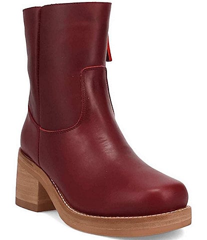 Dingo Roxy Leather Chunky Sole Booties