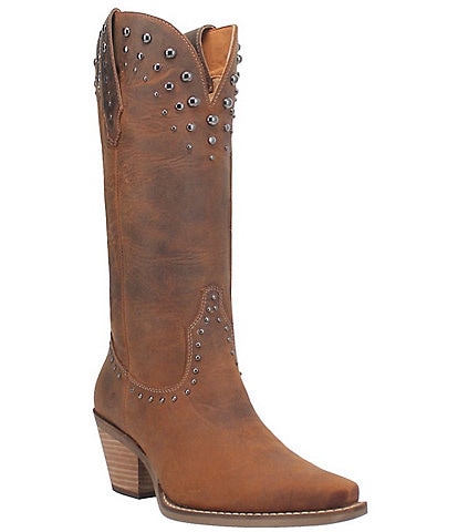 Dingo Talkin Rodeo Tall Studded Leather Western Boots