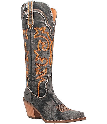 Dingo Texas Tornado Denim Tall Western Boots