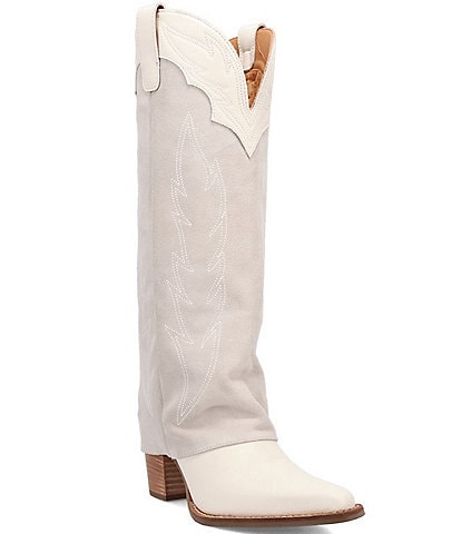 Dingo Wild Fire Suede Cuffed Tall Western Boots