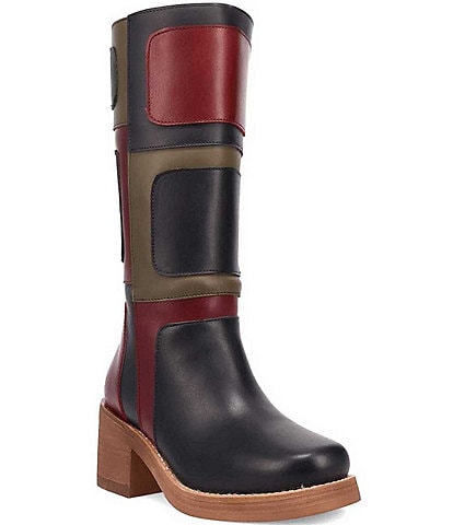 Dingo Women's Patches Tonal Patchwork Tall Boots