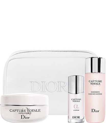 Dior Capture Totale Youth-Revealing Ritual 3-Piece Skincare and Pouch Set