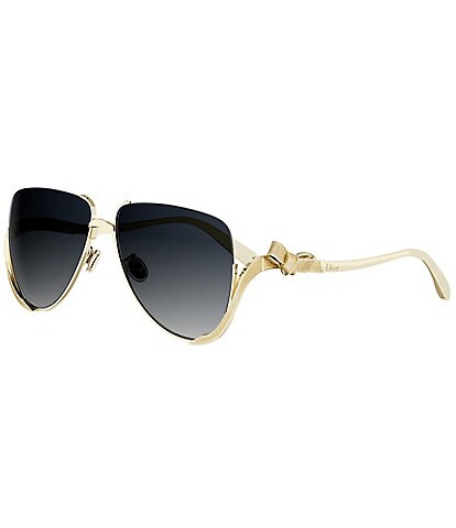 Dior Women's Dior Bow A2U 58mm Pilot Sunglasses