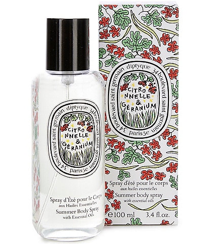 DIPTYQUE Limited Edition Lemongrass & Geranium Summer Body Spray with Essential Oils