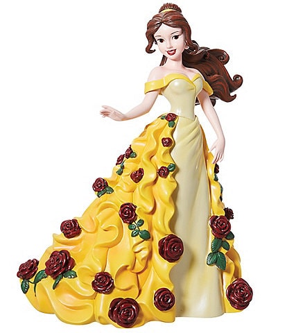 Department 56 Disney Showcase Belle From Beauty and the Beast- 3D Roses Detailed Figurine