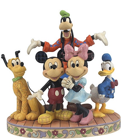 Disney Traditions by Jim Shore #double;The Gang's All Here#double; Fab Five Tribute Piece Figurine