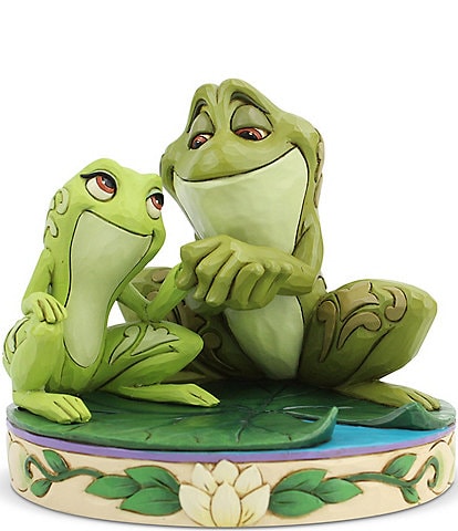 Disney Traditions by Jim Shore Tiana And Naveen as Frogs #double;Amorous Amphibians#double; Figurine