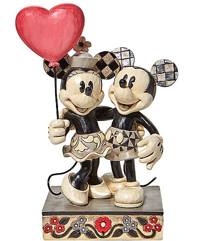 Disney Traditions Collection by Jim Shore Love is the Air -Mickey and Minnie Mouse Heart Figurine