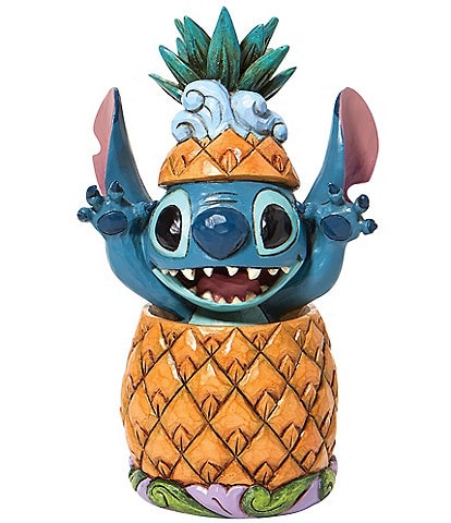 Disney Traditions Collection by Jim Shore Stitch in a Pineapple Pal Figurine