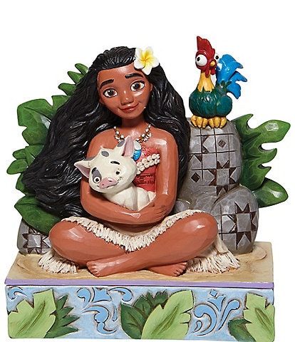 Disney Traditions Collection by Jim Shore Welcome to Motunui Moana With Pua And Hei Hei Figurine