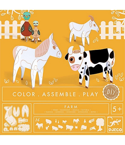 Djeco Farm Color Assemble Play DIY Arts & Craft Kit