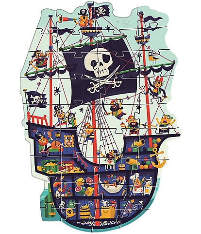 Djeco Pirate Ship 36-Piece Giant Floor Puzzle
