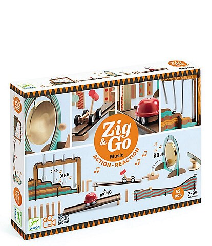 Djeco Zig Go Music 52-Piece Chain Reaction Construction Set