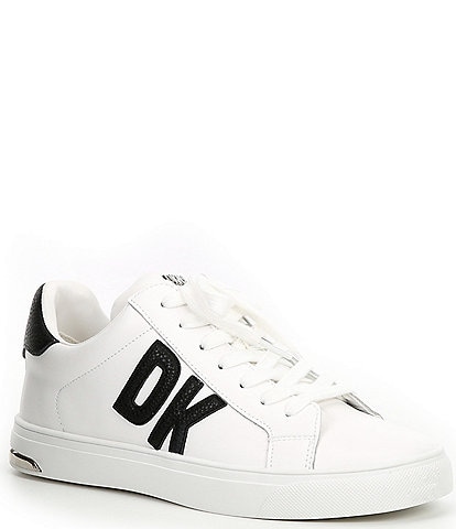 DKNY Abeni Lace-Up Leather Sneakers