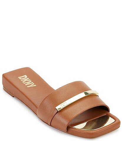 DKNY Alaina Leather Slides