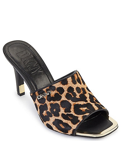 DKNY Bronx Leopard Print Dress Sandals