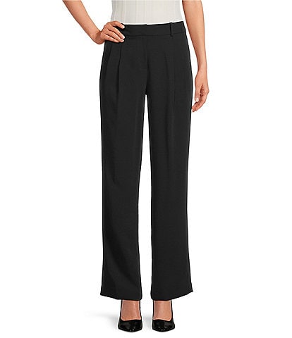 DKNY by Donna Karan Aero Crepe Straight Leg Pants