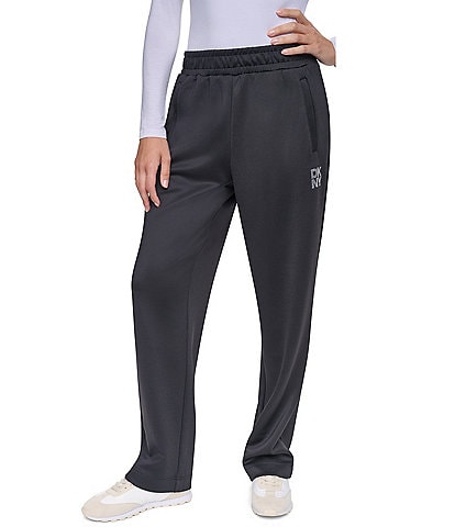 DKNY by Donna Karan Knit Elastic Waist Soft Scuba Full Length Pull-On Pants