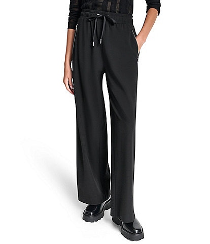 DKNY by Donna Karan Soho Ponte Wide Leg Pull On Pants