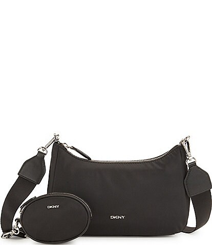 DKNY Caelynn Medium Pouchette Nylon Crossbody Bag