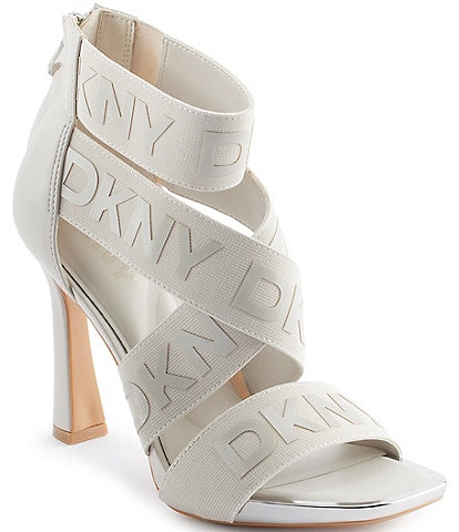 DKNY Coda Signature Logo Ankle Strap Sandals