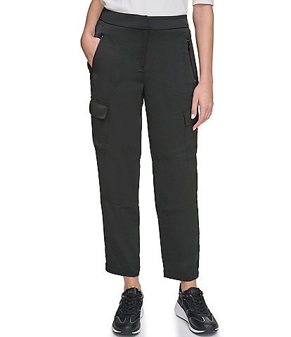 DKNY Women's Zip Pocket Joggers White Size Large– Ruumur