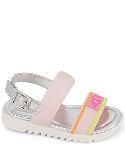 DKNY Girls' Josie Mold Logo Detail Sandals (Toddler)
