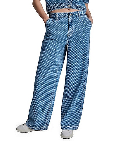 DKNY Jeans by Donna Karan Mr Wide Leg Denim Pants