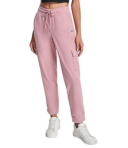 DKNY by Donna Karan Coordinating Logo Slim Fit Cargo Pull-On Joggers