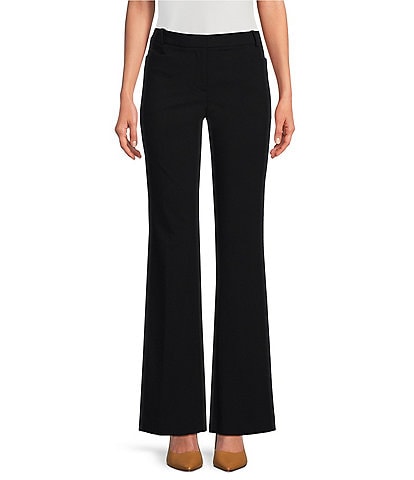 DKNY Modern Fit Flat Front Straight Leg Pant