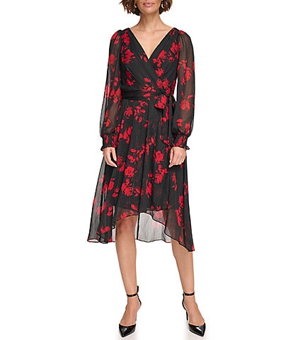 Women's Long Sleeve Petite Midi Dresses | Dillards.com