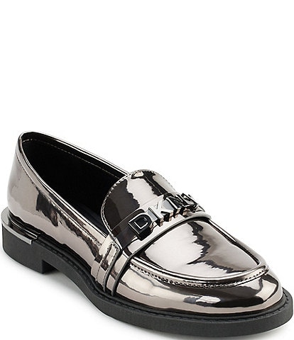 DKNY Rooney Mirror Metallic Loafers