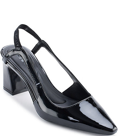 DKNY Sohana Patent Leather Slingback Pumps