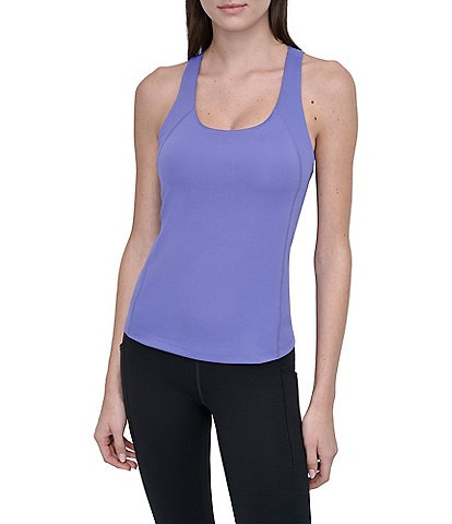DKNY Sport by Donna Karen Scoop Neck Balance Sleeveless Tank