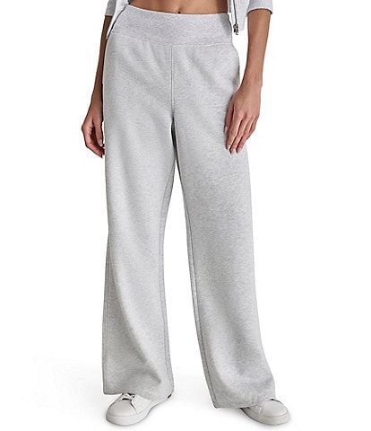 DKNY Sport by Donna Karan Embroidered Logo Wide Leg Pant With Pockets