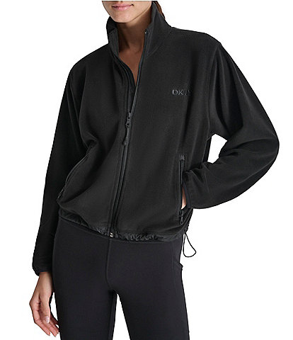 DKNY Sport Mock Neck Long Sleeve Full Zip Jacket