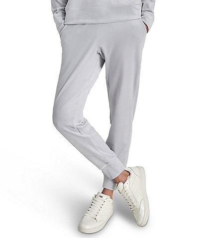 DKNY Sport by Donna Karan Platinum Velour Cuffed Slim Fit Jogger