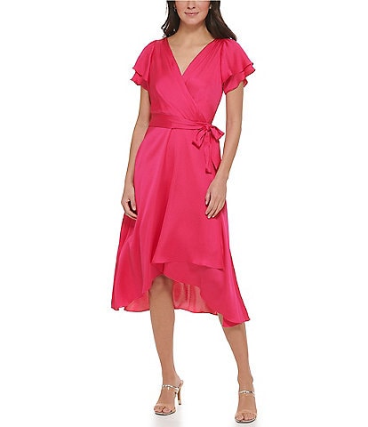 DKNY neon pink lace dress – Loop Generation