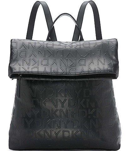 DKNY Tilly Vegan Leather Tonal Logo Backpack