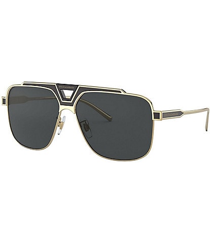 Dolce & Gabbana Men's Dg2256 62mm Pilot Sunglasses