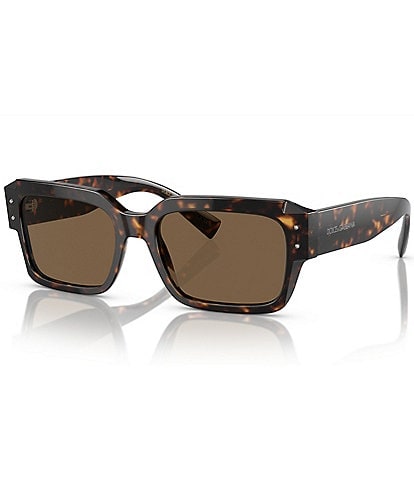 Dolce & Gabbana Men's DG4460 56mm Havana Square Sunglasses