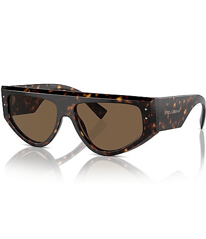 Dolce & Gabbana Men's DG4461 57mm Havana Rectangle Sunglasses