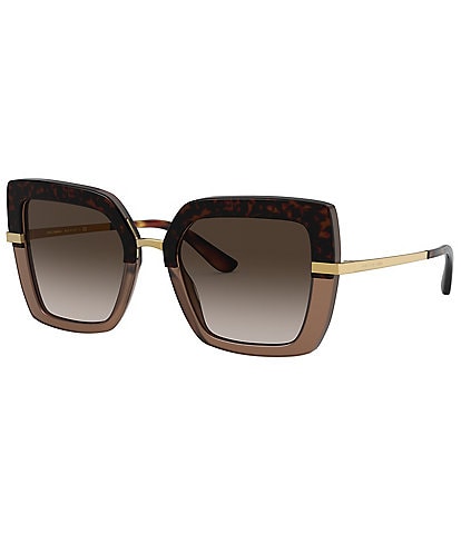 Dolce & Gabbana Womens Black DG4377 54mm Butterfly Sunglasses
