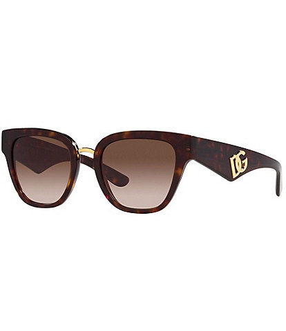 Dolce & Gabbana Women's DG4437 51mm Havana Butterfly Sunglasses