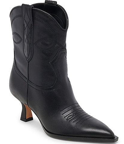 Dolce Vita Angel Leather Western Inspired Booties