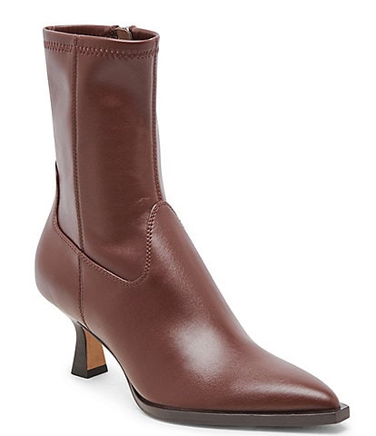 Dolce Vita Arya Leather Pointed Toe Booties