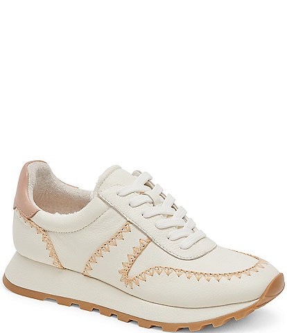 Dolce Vita Ayita Leather Lace-Up Sneakers